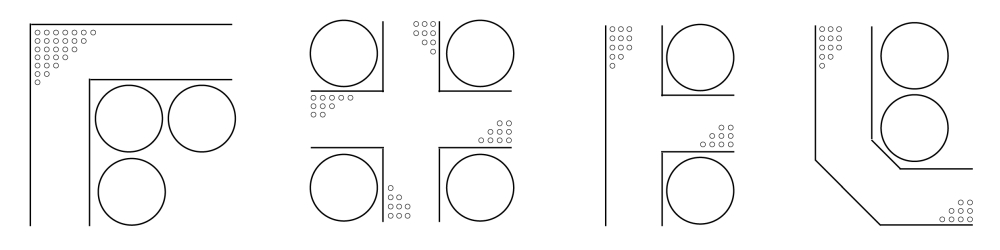 podest kotne postavitve